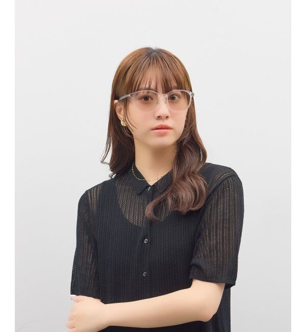  「SUNCUTGlasses/UV100%CUT ボストン型 サングラス | カラーレンズ｜紫外線対策 UVカット」|サングラス|クリア1