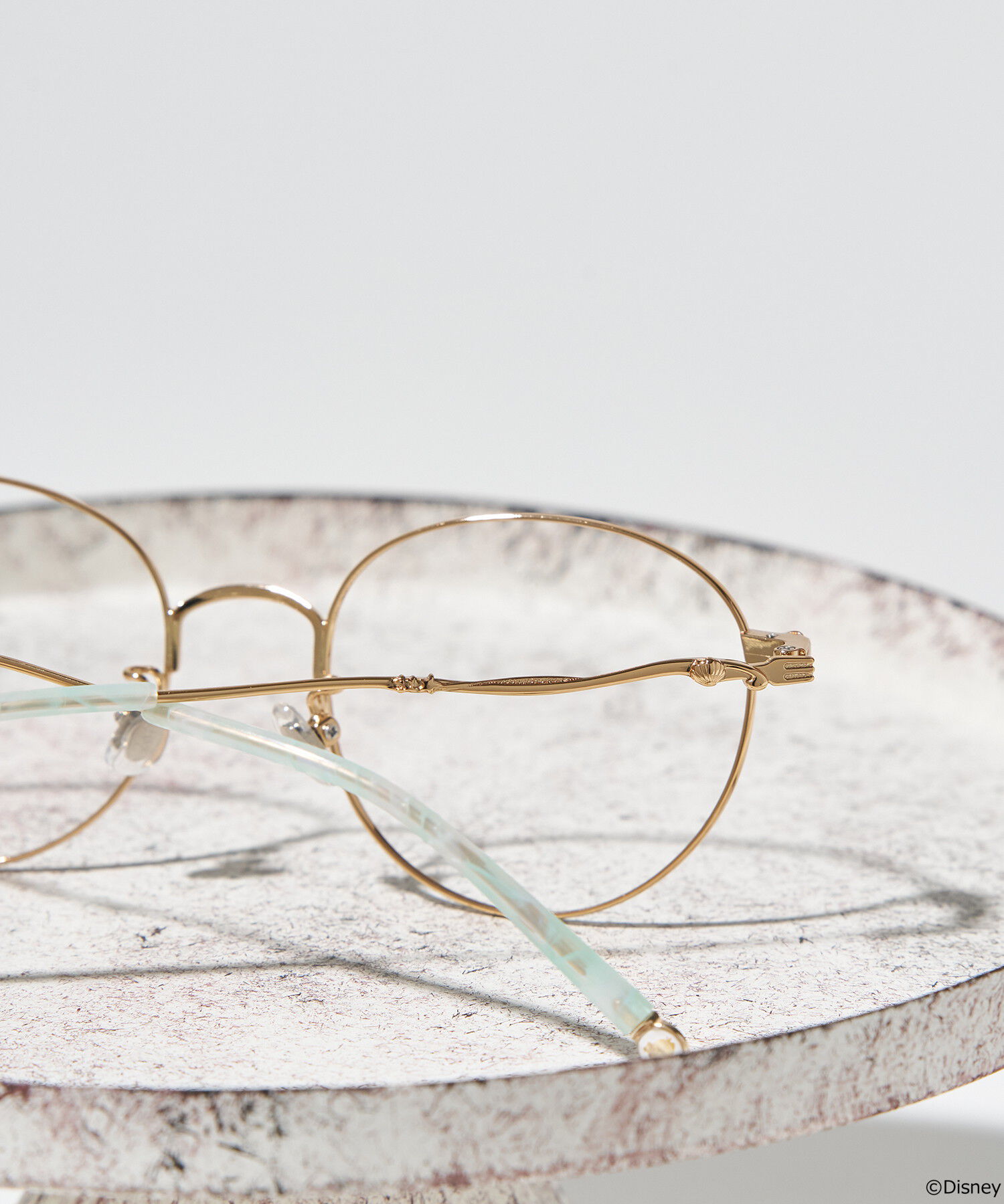  「ボストン型 メガネ｜Disney Collection created by Zoff "PRINCESS"『Ariel』 アリエル」|メガネ|ブラウン