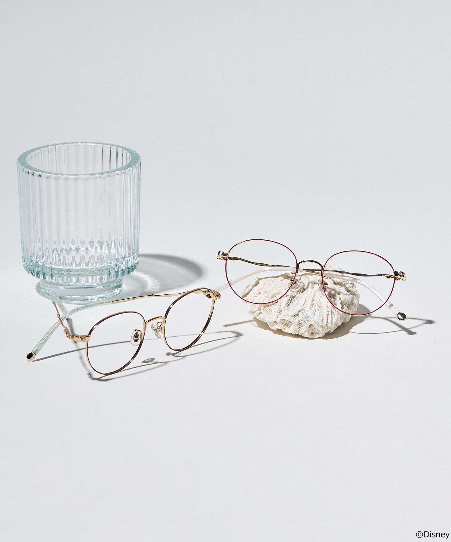 「ボストン型 メガネ｜Disney Collection created by Zoff "PRINCESS"『Ariel』 アリエル」|メガネ|レッド