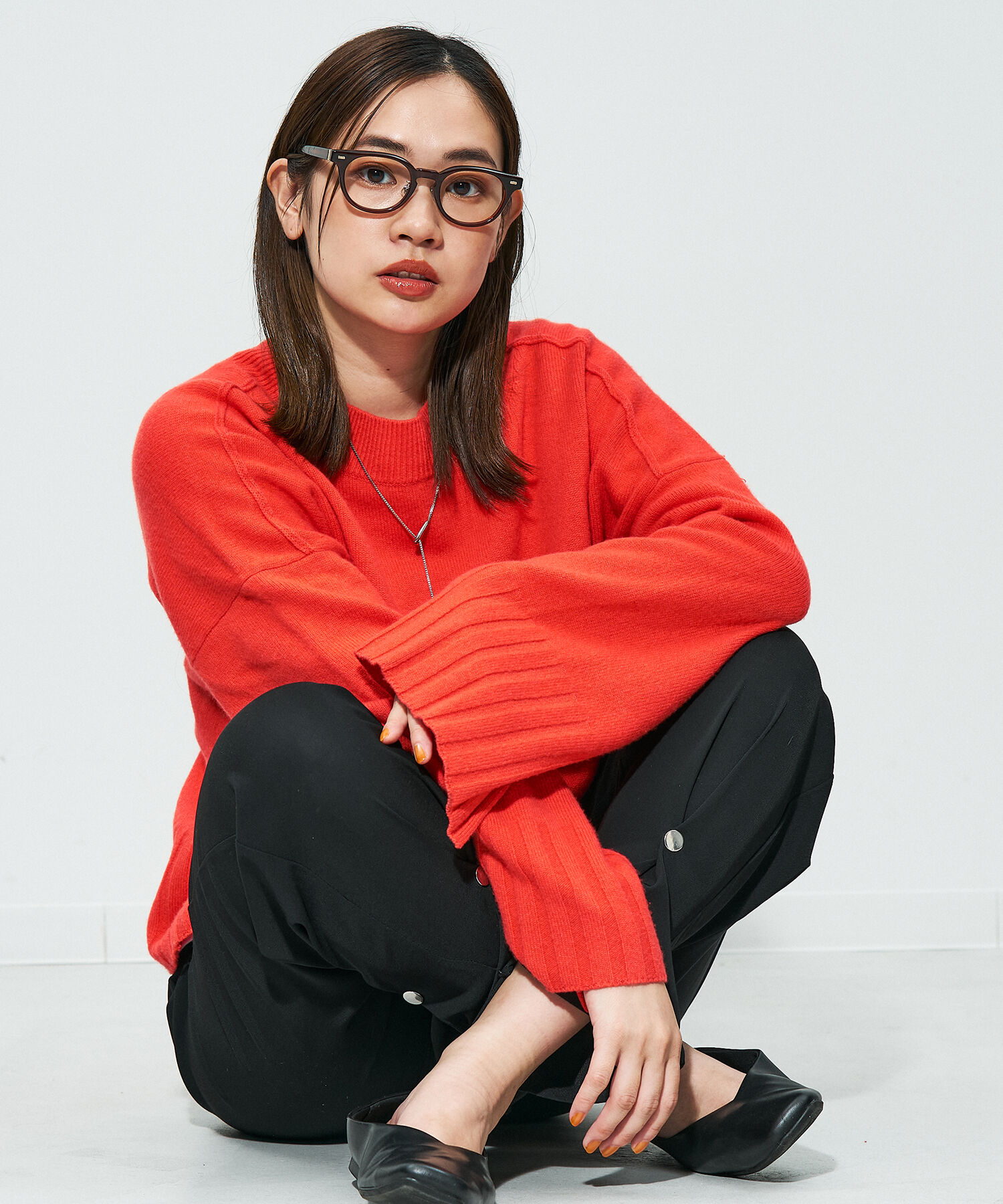  「Zoff｜STUDIO SEVEN｜ボストン型 メガネ｜太縁メガネ｜プラスチックフレーム レンズ交換券付き」|メガネ|