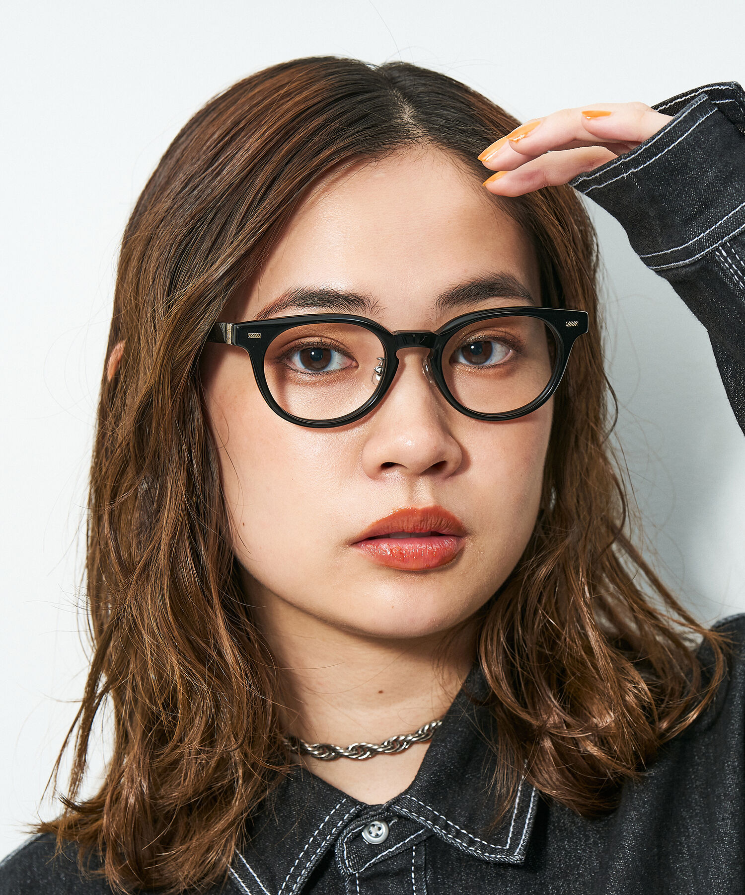  「Zoff｜STUDIO SEVEN｜ボストン型 メガネ｜太縁メガネ｜プラスチックフレーム レンズ交換券付き」|メガネ|