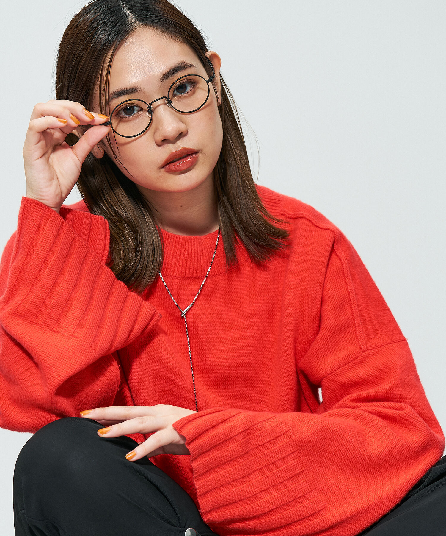  「Zoff｜STUDIO SEVEN｜ラウンド型 メガネ｜丸型フレーム メタルフレーム レンズ交換券」|メガネ|