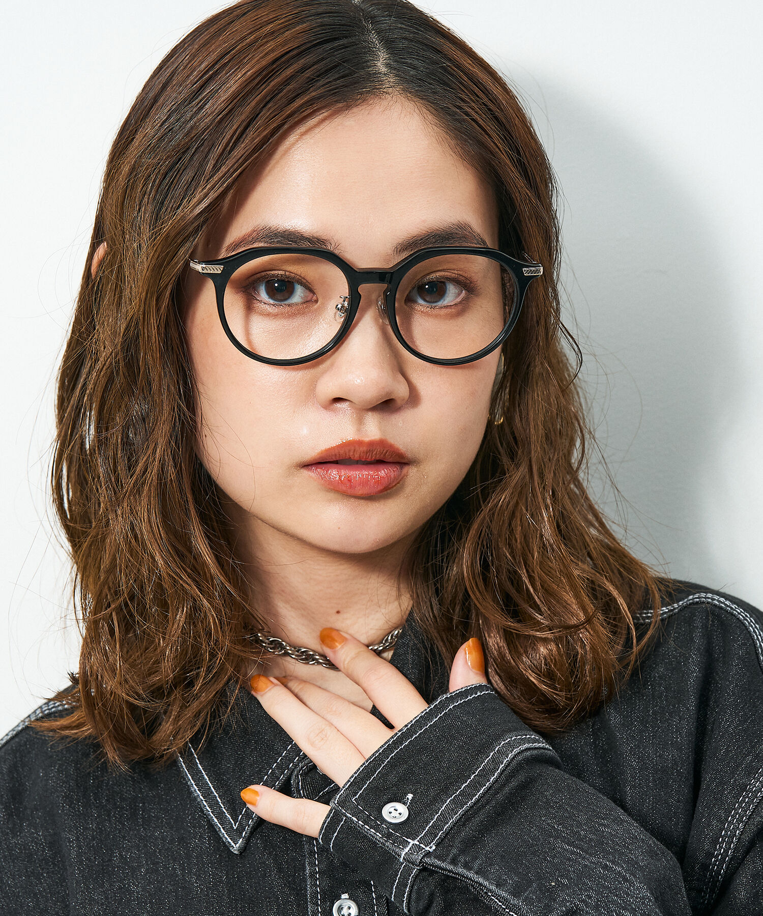  「Zoff｜STUDIO SEVEN｜ボストン型 メガネ｜ビッグシェイプ メタル 多角形 レンズ交換券付き」|メガネ|