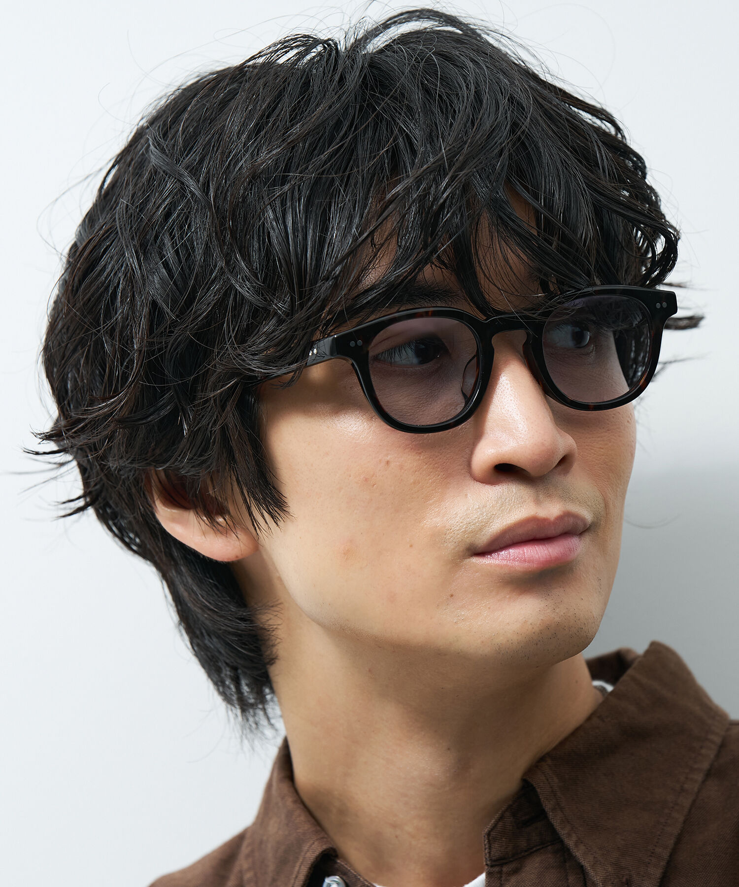  「【WEB限定】ウェリントン型 サングラス  ※一部レンズの色が変わる調光サングラス 紫外線対策」|サングラス|