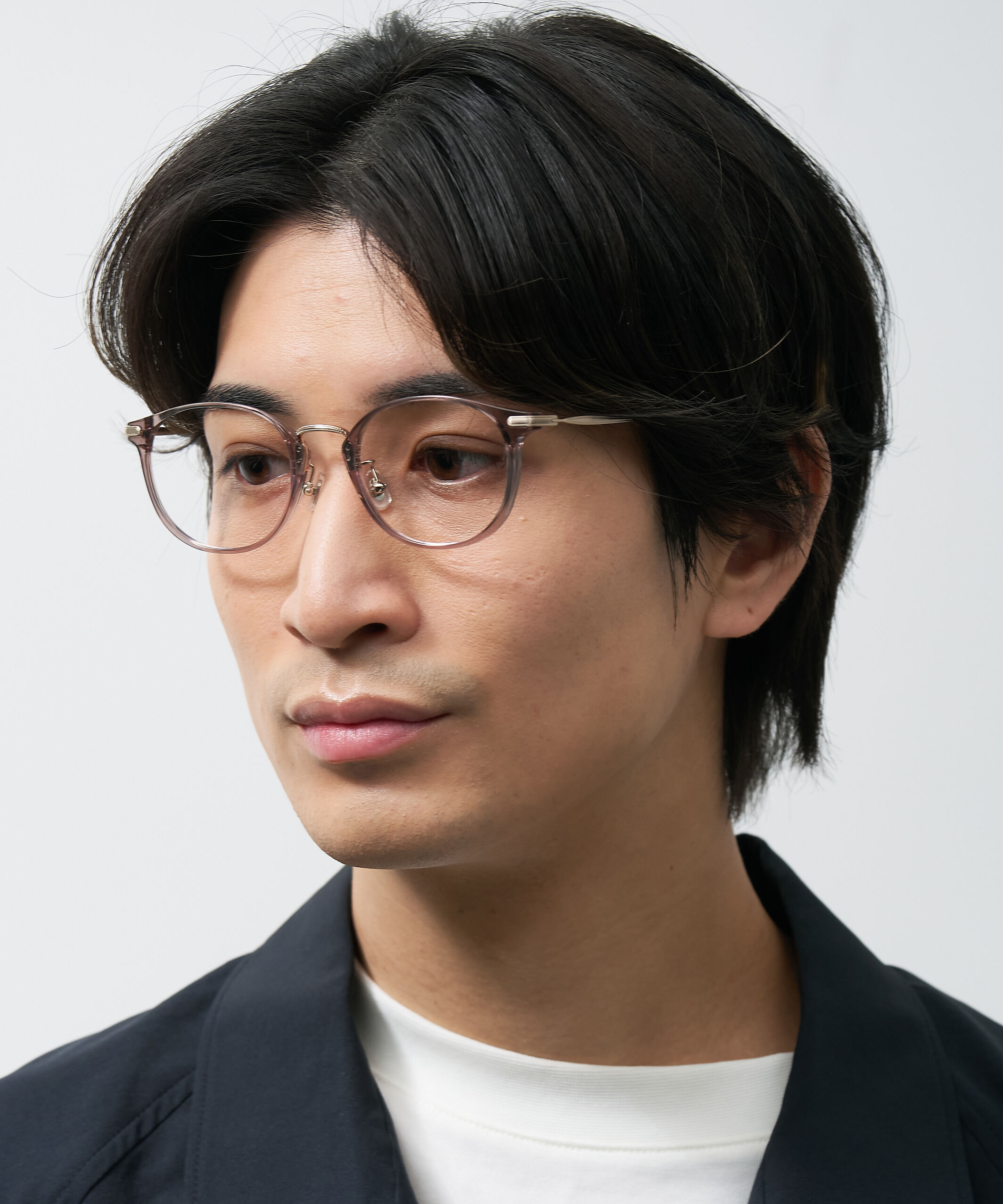  「ボストン型 軽量 メガネ｜ 軽量素材&times;チタン 大人可愛いメガネフレーム レンズ交換券付き」|メガネ|