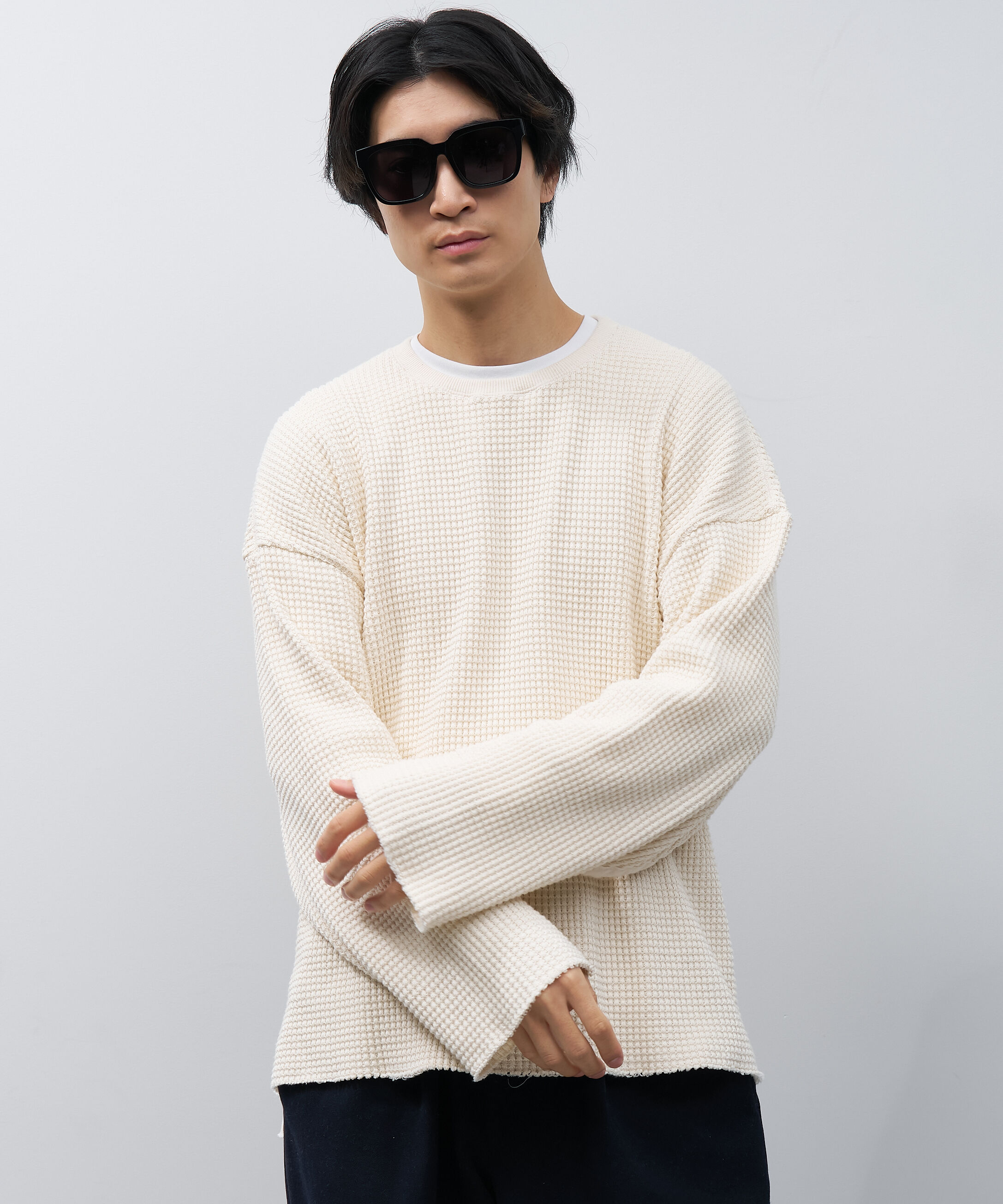  「ウェリントン型 大きめ サングラス｜Y2K ビッグシェイプ ユニセックス 小顔 おしゃれ」|サングラス|