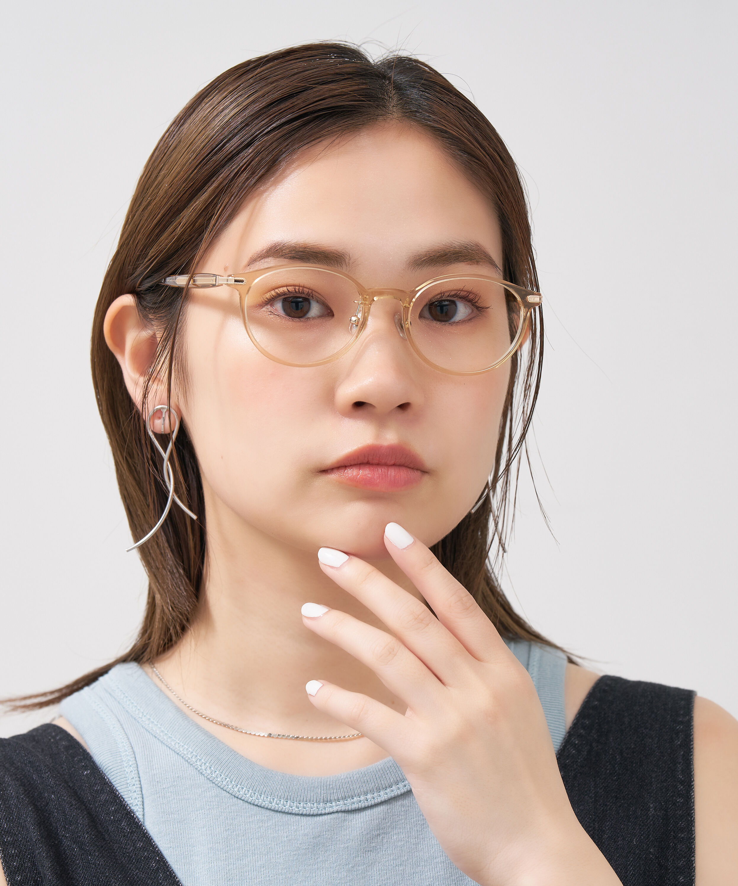  「オーバル型 メガネ｜上品で高級感のある 大人可愛いメガネ フェミニン レンズ交換券付き STANDARD MUSE」|メガネ|