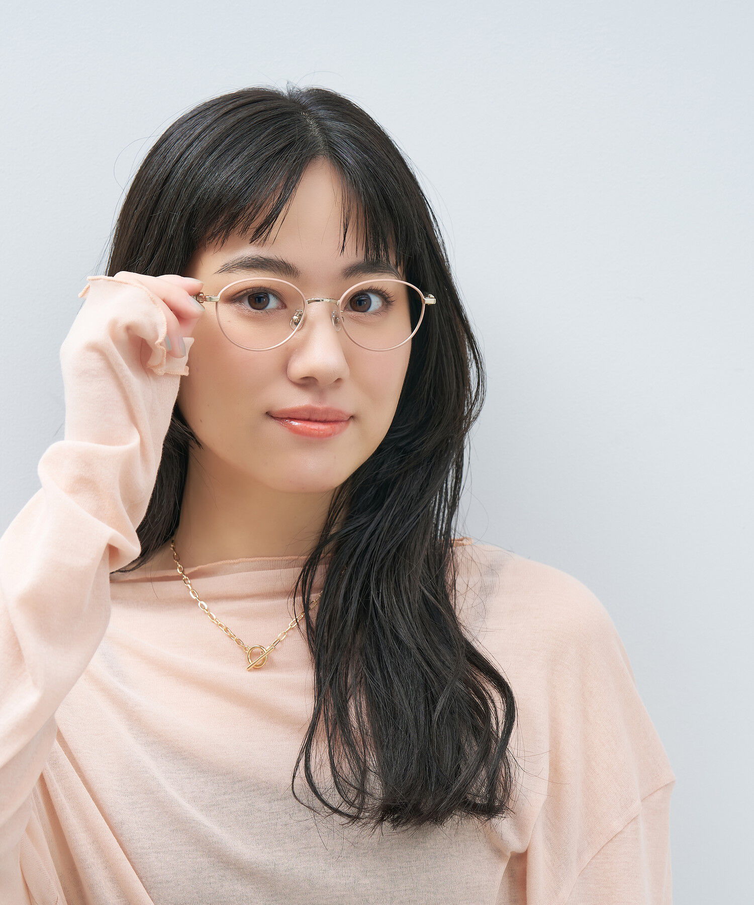  「オーバル型 メガネ｜上品で高級感のある 大人可愛いメガネ フェミニン レンズ交換券付き STANDARD MUSE」|メガネ|