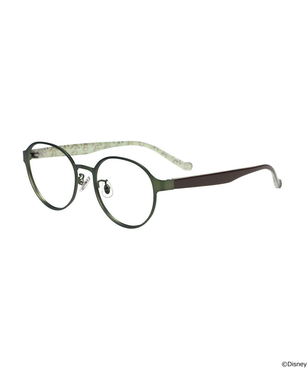  「ボストン型 メガネ Disney Collection created by Zoff Mickey & Friends ディズニー レンズ交換券付き」|メガネ|薄オリーブ1
