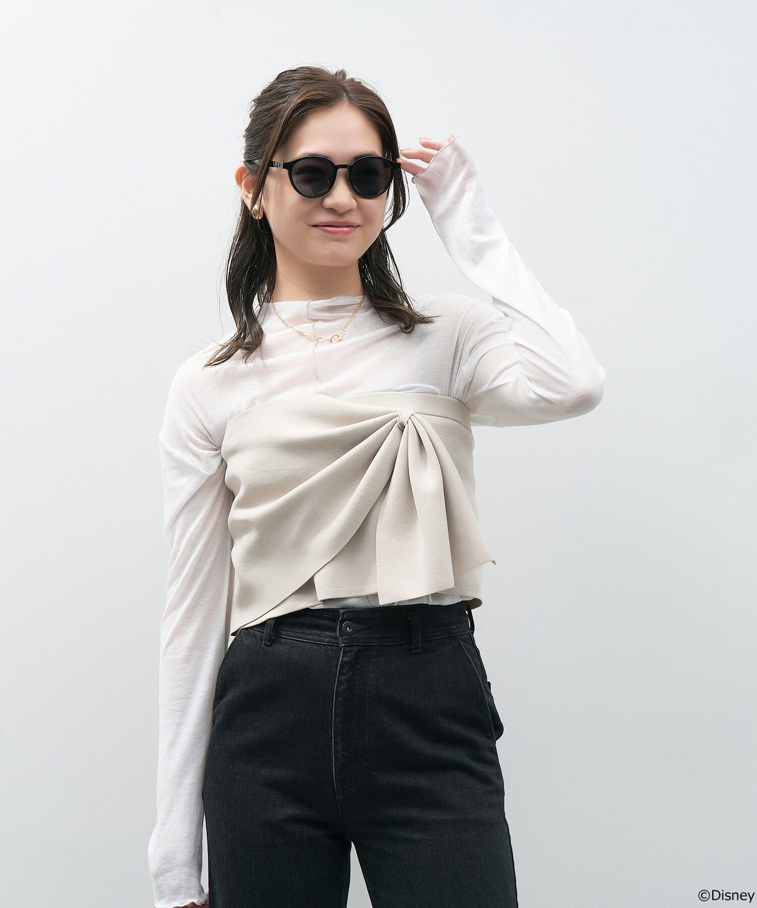  「ボストン型 2way サングラス メガネ Disney Collection created by Zoff &rdquo;Sunglasses&rdquo; N&D ディズニー」|サングラス|