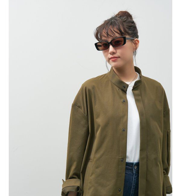  「【WEB限定】スクエア型 サングラス｜Y2K│紫外線対策│Zoff 横長 韓国ファッション」|サングラス|