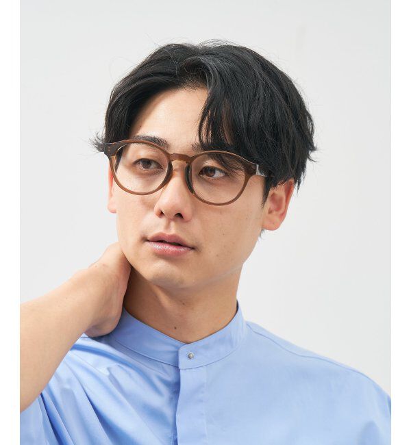  「ボストン型 メガネ│小顔効果 プラスチックフレーム│ビッグシェイプ｜ レンズ交換券付」|メガネ|