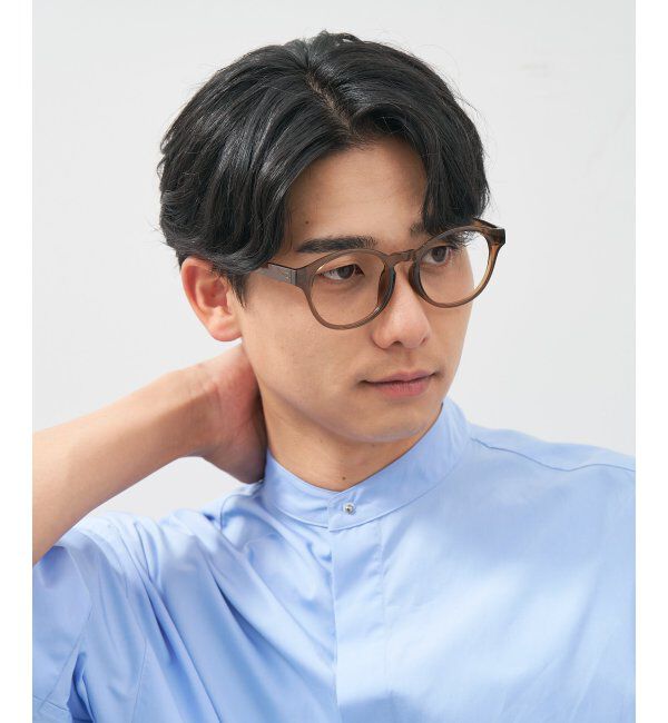  「ボストン型 メガネ│小顔効果 プラスチックフレーム│ビッグシェイプ｜ レンズ交換券付」|メガネ|