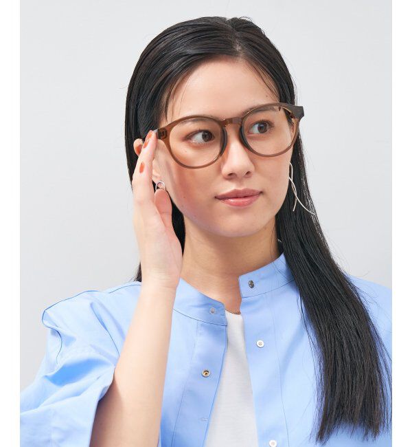  「ボストン型 メガネ│小顔効果 プラスチックフレーム│ビッグシェイプ｜ レンズ交換券付」|メガネ|