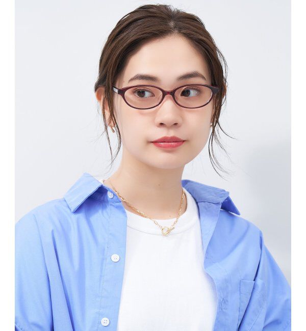  「オーバル型 メガネ｜きちんと感と上質感あふれるフレーム  レンズ交換券付」|メガネ|