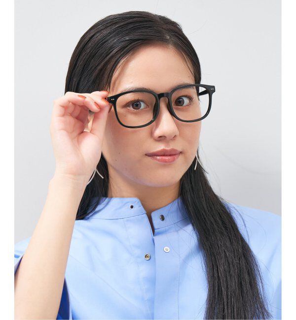  「ウェリントン型 メガネ│綺麗め プラスチックフレーム│レトロ｜ レンズ交換券付」|メガネ|