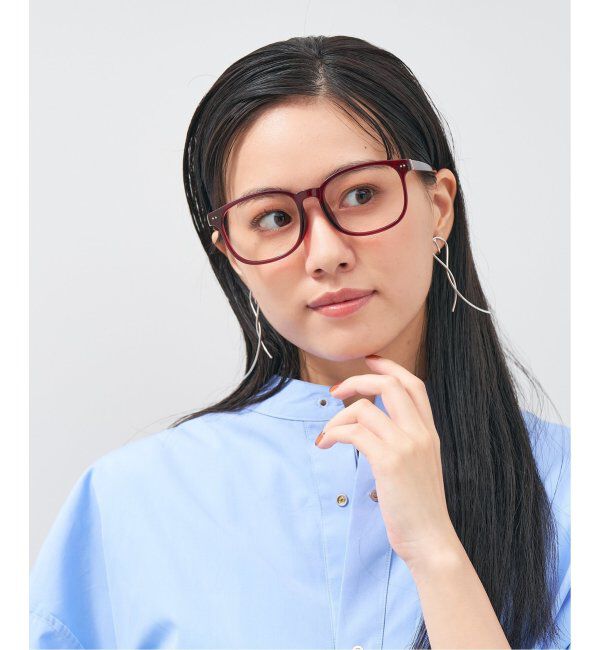  「ウェリントン型 メガネ│綺麗め プラスチックフレーム│レトロ｜ レンズ交換券付」|メガネ|