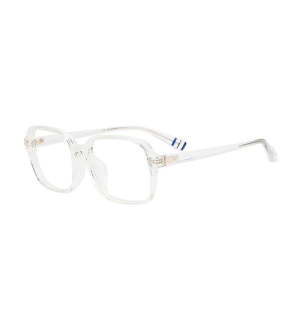  「ウェリントン型 メガネ│四角 黒縁 大きめ プラスチックフレーム│レトロ｜ レンズ交換券付」|メガネ|