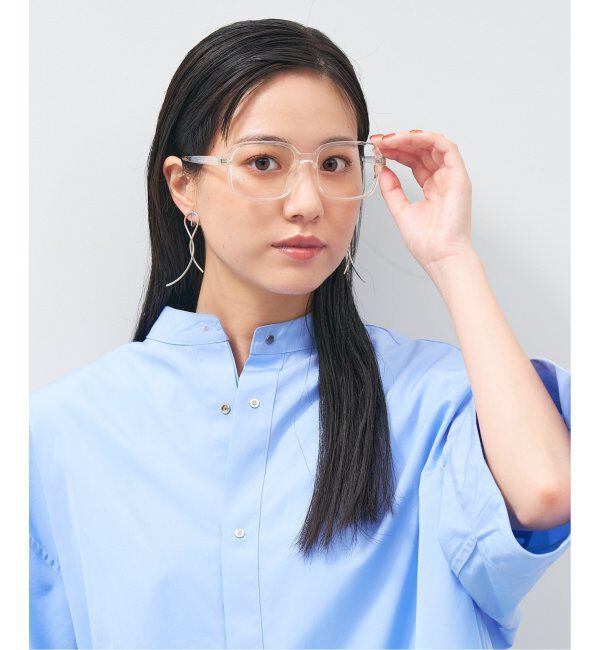  「ウェリントン型 メガネ│四角 黒縁 大きめ プラスチックフレーム│レトロ｜ レンズ交換券付」|メガネ|