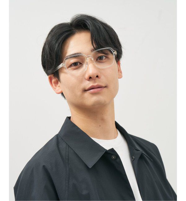  「ウェリントン型 メガネ│四角 黒縁 大きめ プラスチックフレーム│レトロ｜ レンズ交換券付」|メガネ|