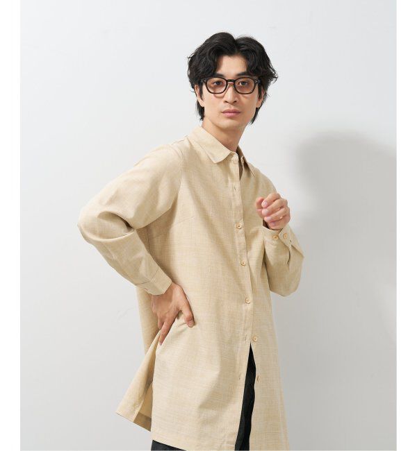  「Zoff|UNITED ARROWS|ウェリントン型 メガネ｜ユナイテッドアローズ プレミアム レンズ交換券付」|メガネ|薄ブラウン1