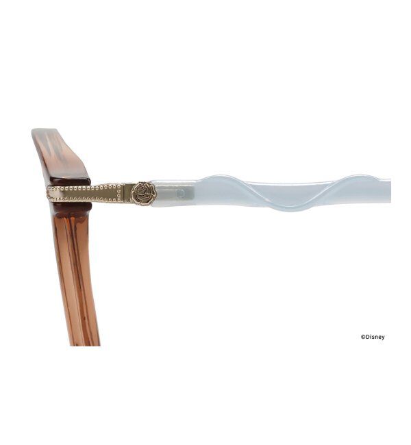  「ウェリントン メガネ Disney PRINCESS ベル  (カジュアルライン)  ディズニープリンセス  レンズ交換券付」|メガネ|