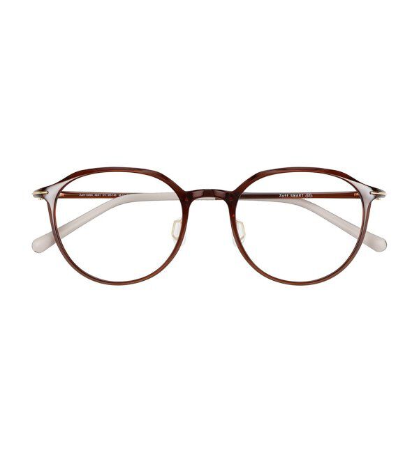  「ボストン型 軽量 メガネ 大人可愛い オフィスカジュアル /SMART SKINNY  レンズ交換券付」|メガネ|