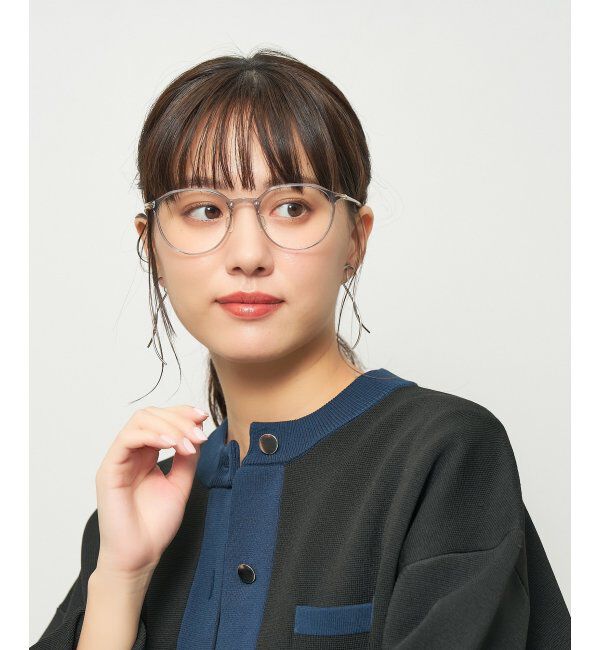  「ボストン型 軽量 メガネ 大人可愛い オフィスカジュアル /SMART SKINNY  レンズ交換券付」|メガネ|