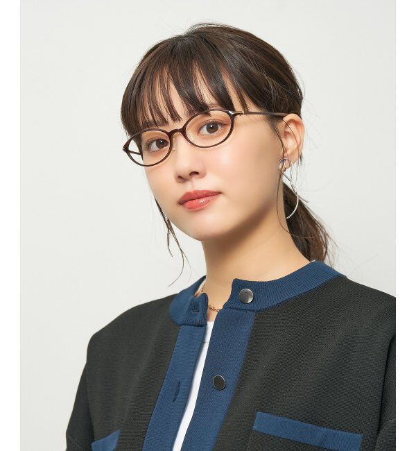  「オーバル型 軽量 メガネ 小ぶりで癖のないフレーム/SMART SKINNY  レンズ交換券付」|メガネ|