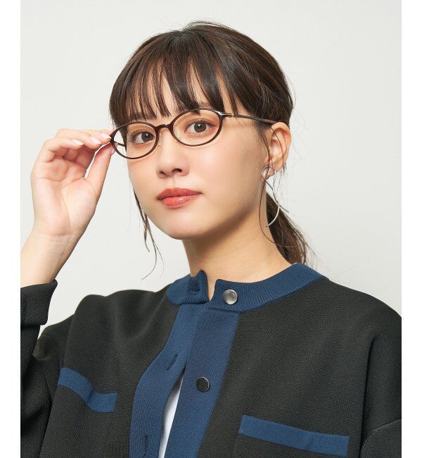  「オーバル型 軽量 メガネ 小ぶりで癖のないフレーム/SMART SKINNY  レンズ交換券付」|メガネ|
