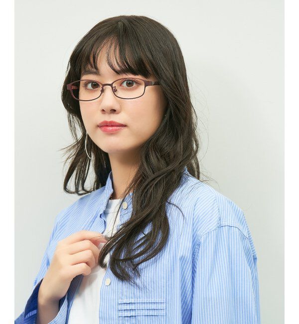  「スクエア型 メガネ メタルがきちんと感を演出してくれるフレーム/TRAD PATTERNS  レンズ交換券付」|メガネ|