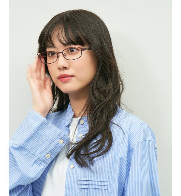  「スクエア型 メガネ メタルがきちんと感を演出してくれるフレーム/TRAD PATTERNS  レンズ交換券付」|メガネ|