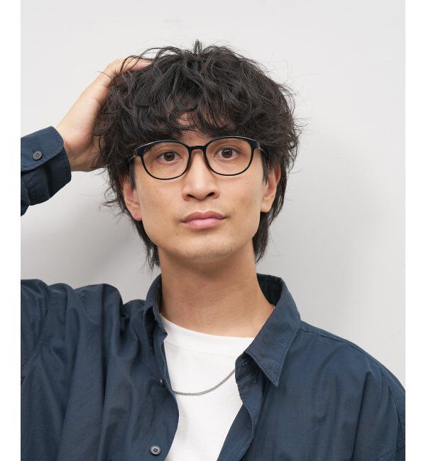  「ウェリントン型 メガネ チェック柄がおしゃれなフレーム/TRAD PATTERNS  レンズ交換券付」|メガネ|