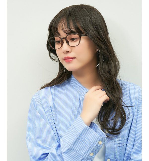  「ウェリントン型 メガネ チェック柄がおしゃれなフレーム/TRAD PATTERNS  レンズ交換券付」|メガネ|