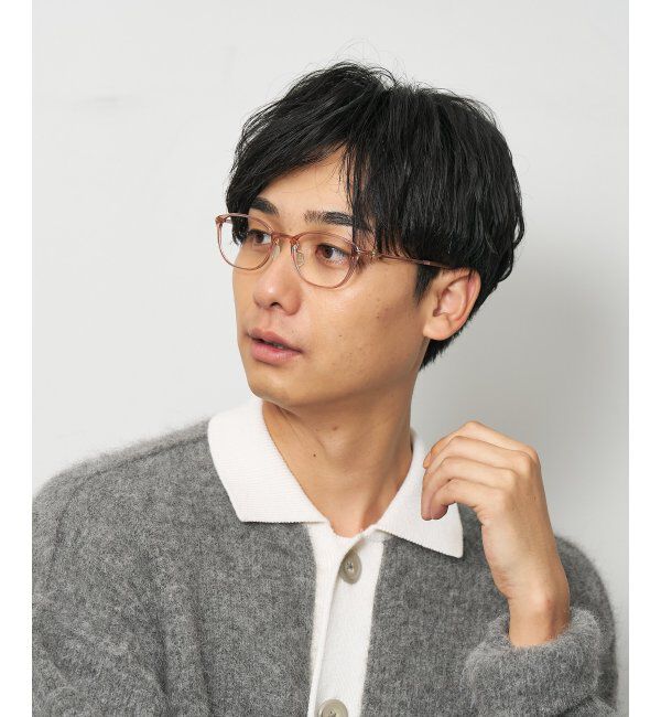  「ウェリントン型 メガネ 軽量 大人可愛い おうちメガネ 伊達メガネ レンズ交換券付」|メガネ|