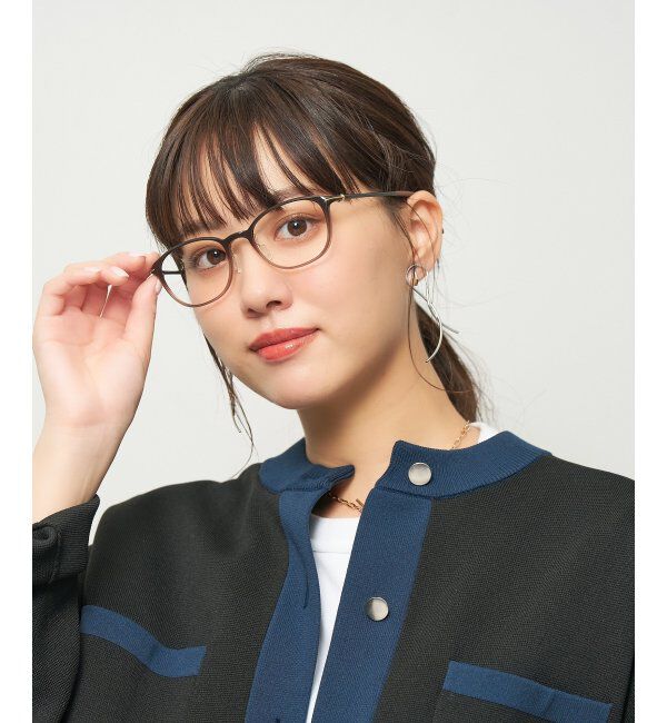  「ウェリントン型 メガネ 軽量 大人可愛い おうちメガネ 伊達メガネ レンズ交換券付」|メガネ|