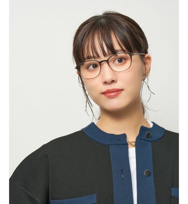  「ウェリントン型 メガネ 軽量 大人可愛い おうちメガネ 伊達メガネ レンズ交換券付」|メガネ|