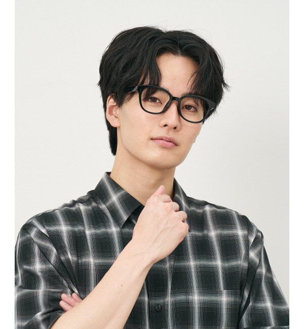  「Zoff｜メガネ｜黒縁フレーム 伊達・度付き｜FASHION レンズ交換券付」|メガネ|