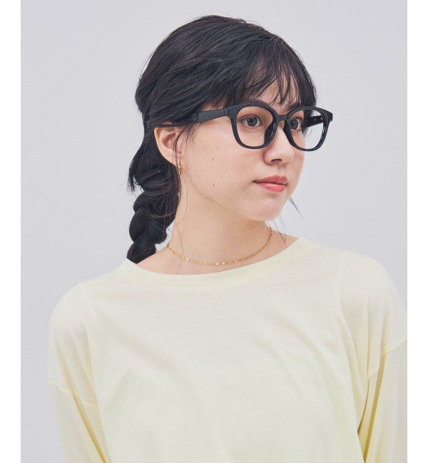  「Zoff｜メガネ｜黒縁フレーム 伊達・度付き｜FASHION レンズ交換券付」|メガネ|