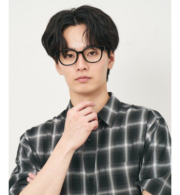  「Zoff｜メガネ｜黒縁フレーム 伊達・度付き｜FASHION レンズ交換券付」|メガネ|