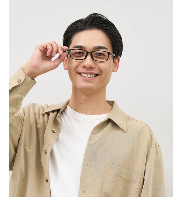  「Zoff｜スクエア型 メガネ｜ 伊達・度付き｜ビジネス 読書 レンズ交換券付」|メガネ|