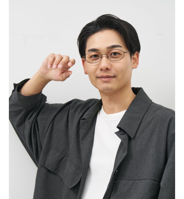  「Zoff｜オーバル メガネ｜メタルフレーム 伊達・度付き｜TRAD METAL レンズ交換券付」|メガネ|