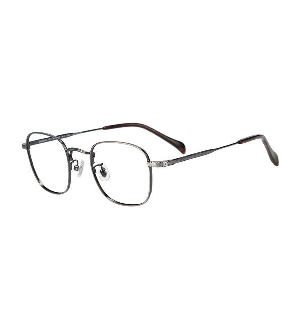  「Zoff｜四角 メガネ｜メタルフレーム 伊達・度付き｜FASHION AUTUMN レンズ交換券付」|メガネ|