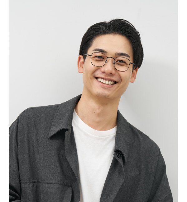  「Zoff｜四角 メガネ｜メタルフレーム 伊達・度付き｜FASHION AUTUMN レンズ交換券付」|メガネ|