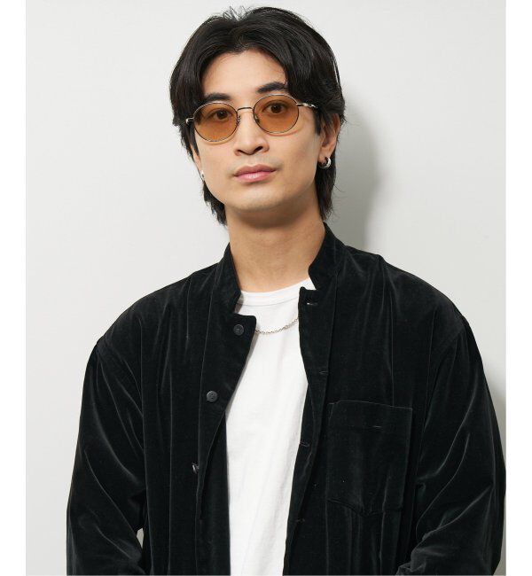  「【LOVE BY e.m.コラボ】【WEB限定】&ldquo;flutter&rdquo;｜ボストン型メタルサングラス｜Zoff｜LOVE BY e.m.」|サングラス|