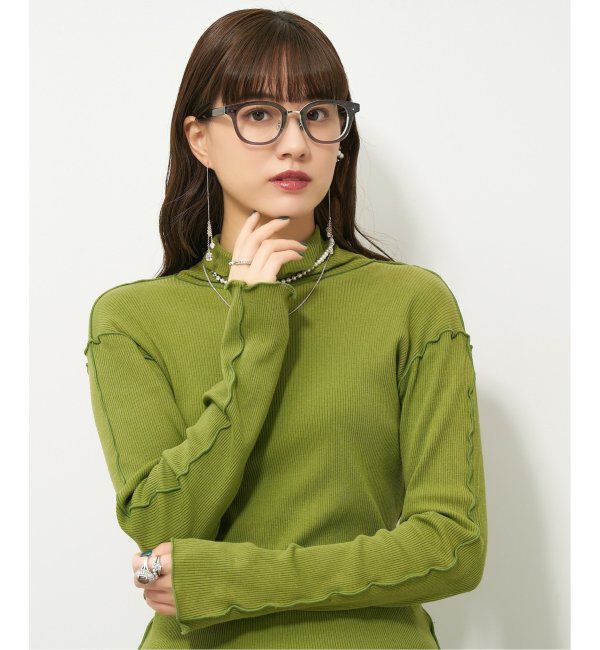  「【LOVE BY e.m.コラボ】&ldquo;scent&rdquo; ｜ウェリントン型フレーム｜Zoff｜LOVE BY e.m. レンズ交換券付」|メガネ|