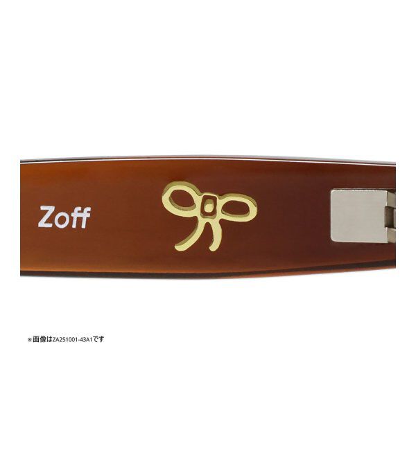  「オーバル型メガネ｜レディース 女性用 可愛い リボン パステル｜Zoff｜SWEET レンズ交換券付」|メガネ|