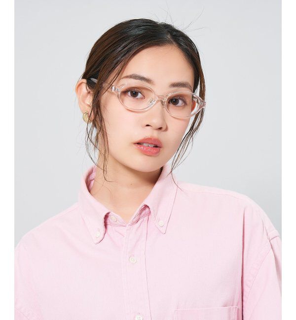  「オーバル型メガネ｜レディース 女性用 可愛い リボン パステル｜Zoff｜SWEET レンズ交換券付」|メガネ|