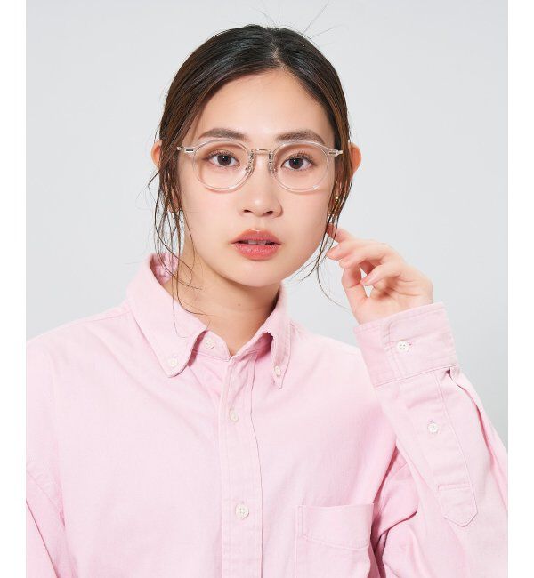  「ボストン型メガネ｜レディース 女性用 可愛い リボン パステル｜Zoff｜SWEET レンズ交換券付」|メガネ|クリア