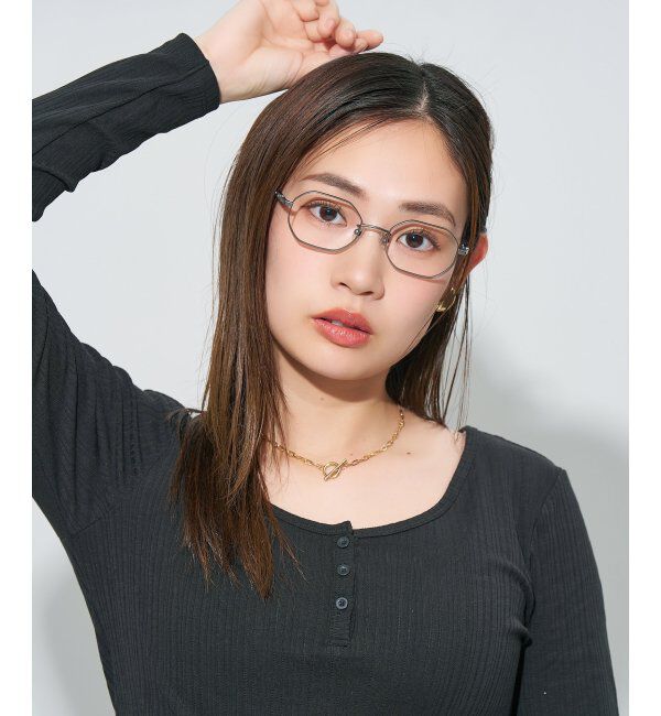  「ウエリントン型メガネ｜読書 レディース 女性用 大人可愛い 大理石｜Zoff｜CHIC レンズ交換券付」|メガネ|